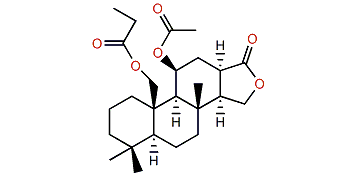 11b-Acetoxy-20-oxyspongian-16-one propionate